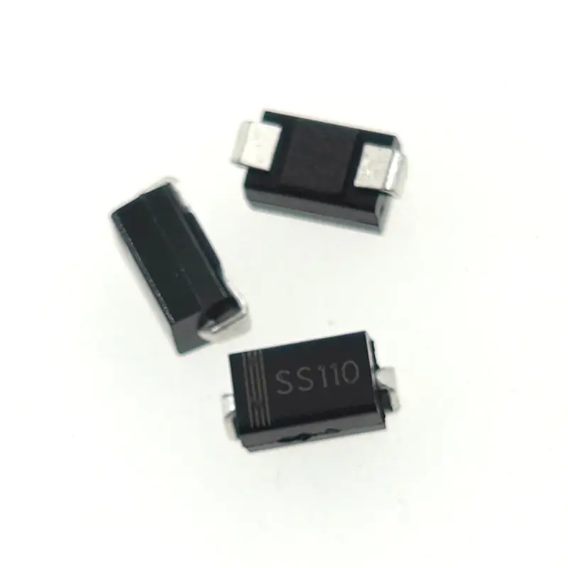 

50 шт./лот SS110 1A100V диоды Schottky SMA SB1100 DO-214AC Новинка