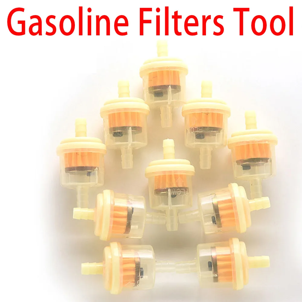 

100pcs/Lot Professional Motorcycle Oil Filter Inline Gas Fuel Filter Motorcycle Scooter Gasoline Filters Tool