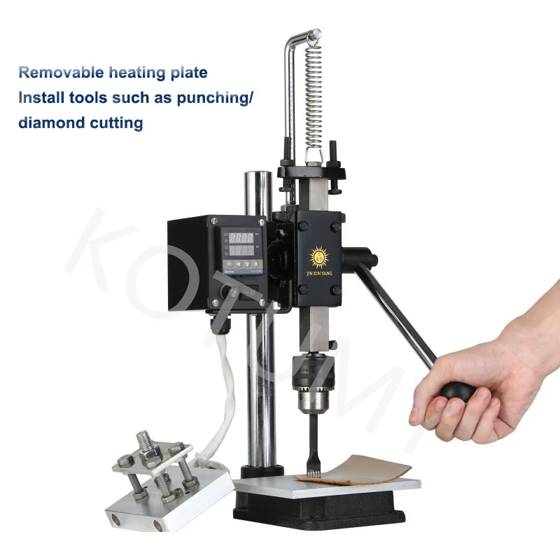 Небольшая ручная машина для горячего тиснения направляющая бронзовая кожи ПВХ и