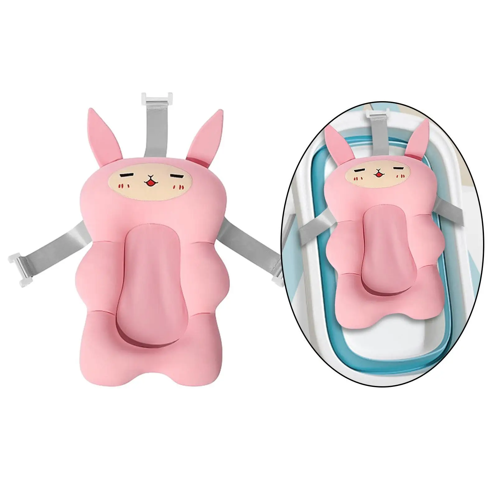 Мягкий коврик для детского сиденья ванны портативный новорожденных 0-6 месяцев