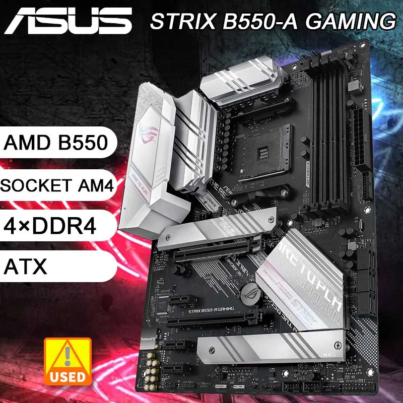 

Материнская плата B550 ASUS ROG STRIX B550-A GAMING AM4 4 × DDR4 PCI-E 4,0 2 × M.2 USB 3,2 ATX поддерживает Процессор AMD Ryzen 5000 series
