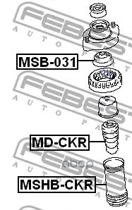 Пыльник Заднего Амортизатора Mitsubishi Lancer/Mirage Ck 1995-2000 Febest арт. MSHB-CKR - купить по