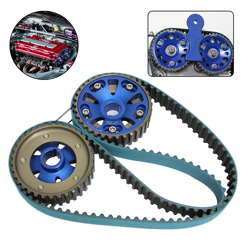 

Timing Belt Blue+ Cam Gear For Honda Civic Si 99-00 Del Sol 94-97 B16 B16A B16A2