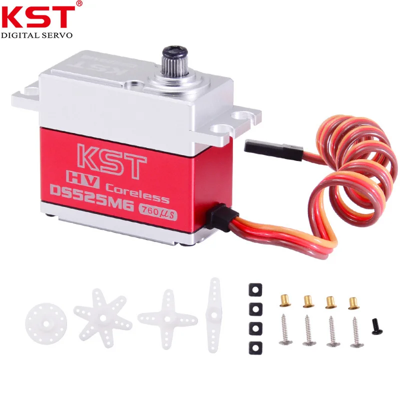 KST DS525MG 8.4V 7.5kg 0.04sec HV Digital Metal Gear Servo Motor for RC Model UAV Car Boat Robot Arm Helicopter Airplane Parts