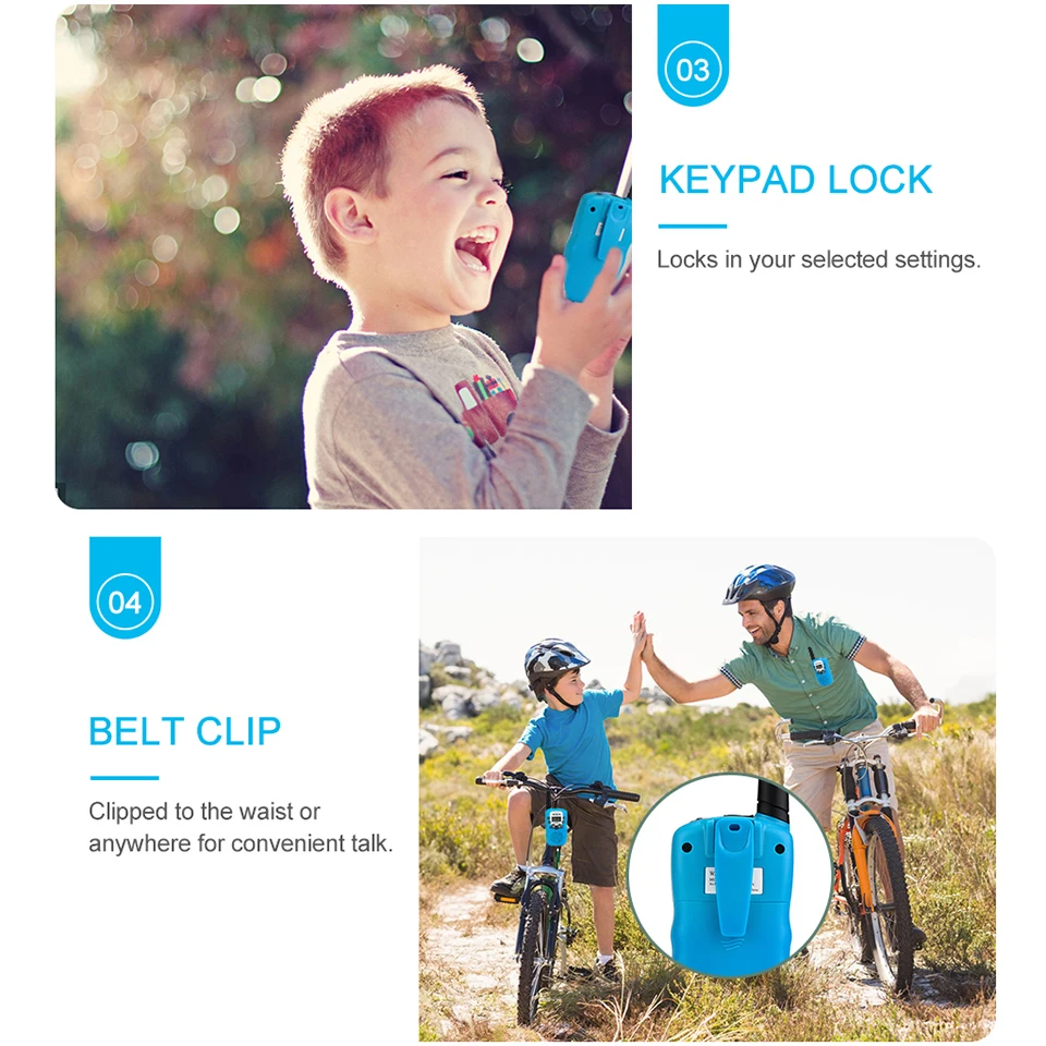 MMLRADIO Walkie Talkie Children 2 Pcs Children's Radio Receiver Walkie-Talkie Kids Birthday Gift Child Toys for Boys Girls