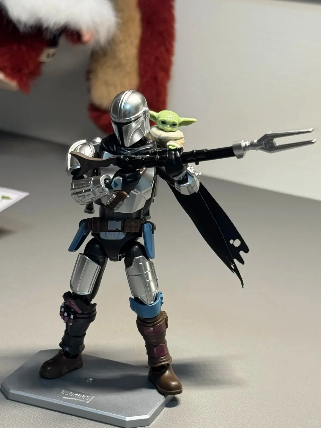 Фото Коллекционная фигурка Blokees Star Wars: Мандалорец и Грогу, серия Champion Class Lite 01, модель для сборки, настольная игрушка, подарок №3