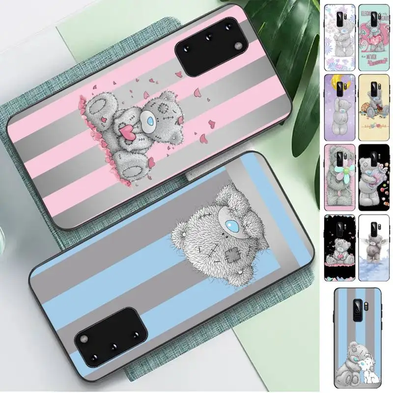 

Lovely Teddy bear Phone Case for Samsung S10 21 20 9 8 plus lite S20 UlTRA 7edge