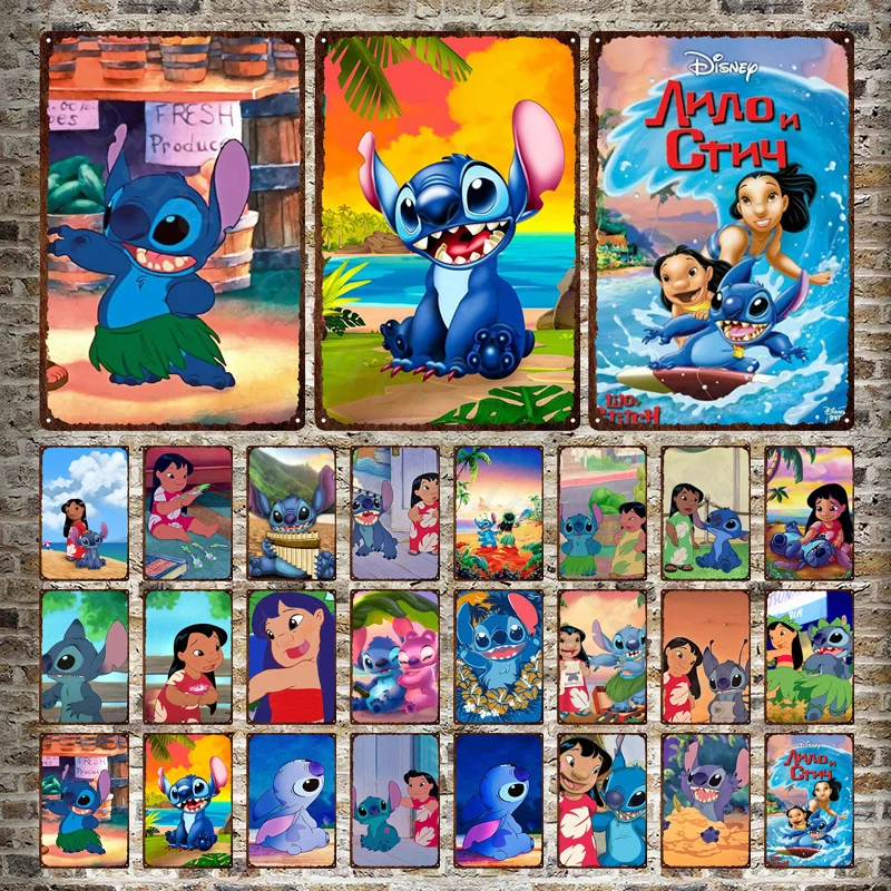 

Металлический знак «Лило и Ститч» в стиле ретро