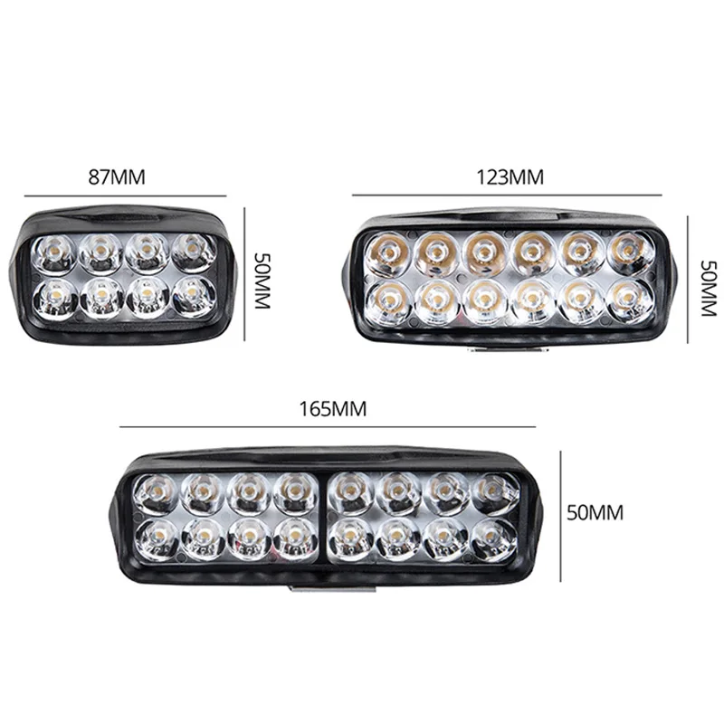 Фары для мотоцикла 12 В 8/12 светодиодов/16 светодиодов