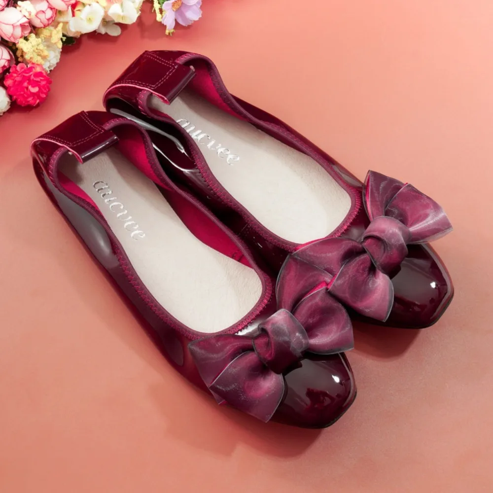 

Summer Women's Casual Shoes Bow Tie Ladies Loafers Leather Breathable Mother's Flats Shoes Slip on Moccasins Zapatillas Mujer