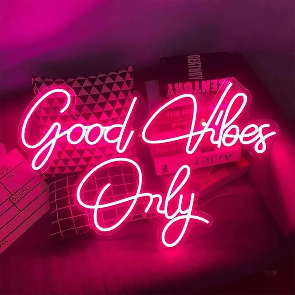Good Vibes Only Neon Signs Fashion Led Neon Light Design For Living Bedroom Wall Decoration Wedding Children Room Deco