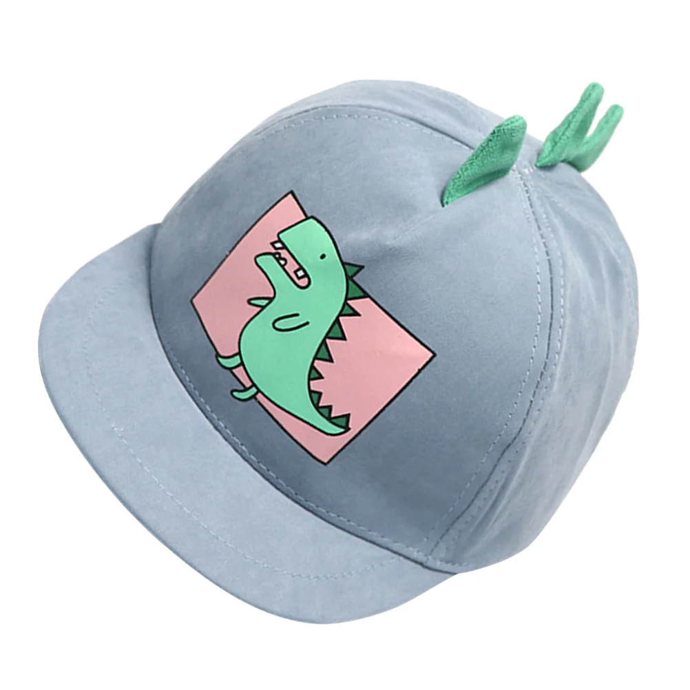 

Kids Baseball Cap Cartoon Printed Peaked Cap Low Profile Sun Resistant Summer Beach Hat for Toddler Children Light Blue (