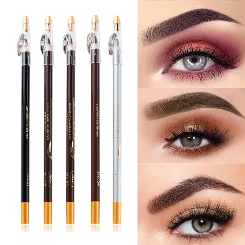

Eyebrow Pencil Available Eyebrow Pencil Shadows Cosmetics Natural Long Lasting Tint Waterproof Microblading Wooden Eyebrow Pen