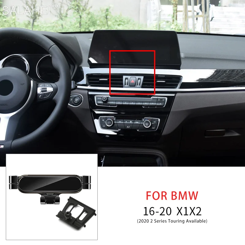 Gravity Car Phone Holder Air Vent Clip Mount Mobile Phone Stand GPS Support For BMW X1 F48 X2 F39 2016 2017 2018 2019 2020 2021