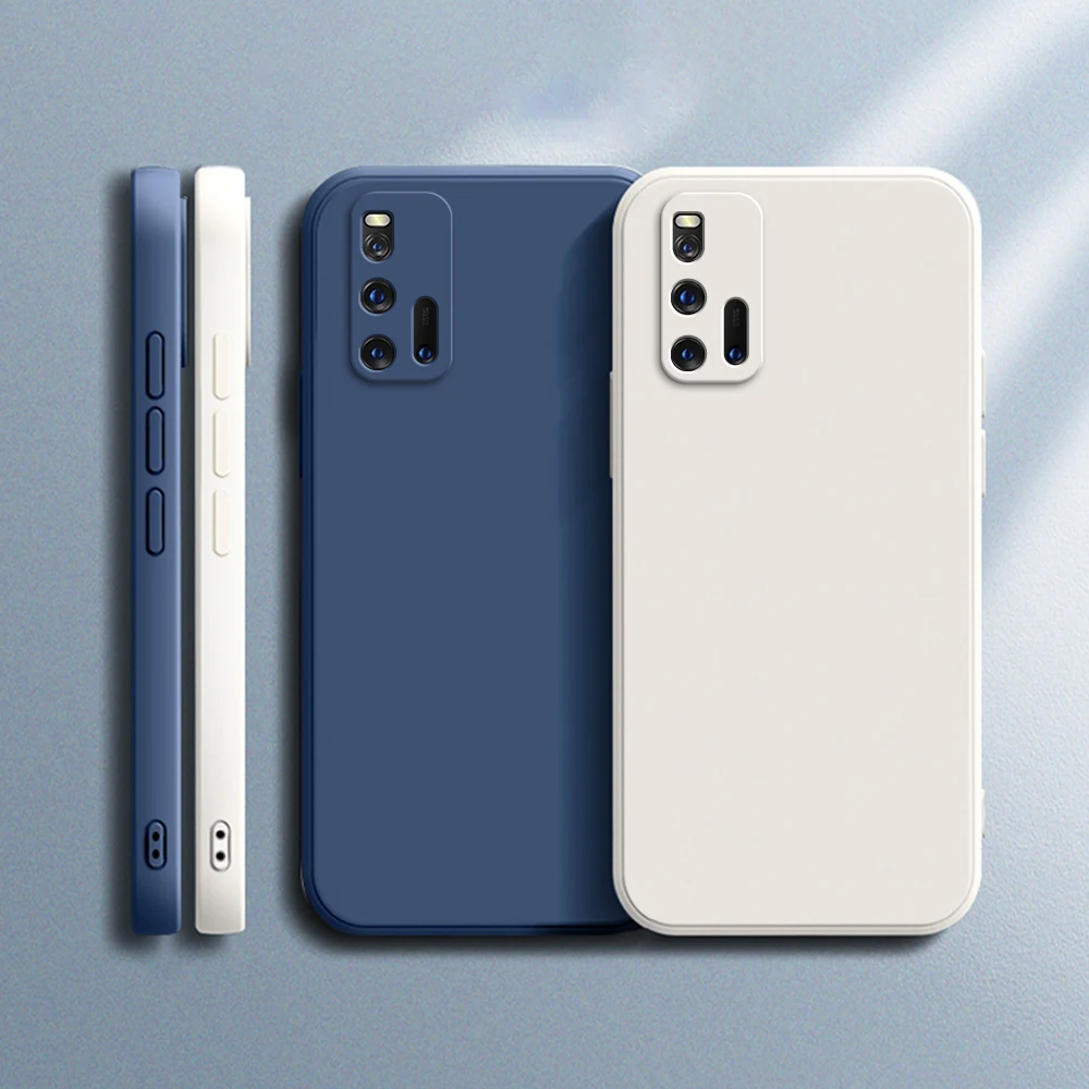 Оригинальный чехол для VIVO iQOO 3 iQOO3 5G Coque, защитный квадратный жидкий силиконовый мягкий роскошный Ультратонкий противоударный чехол для камеры