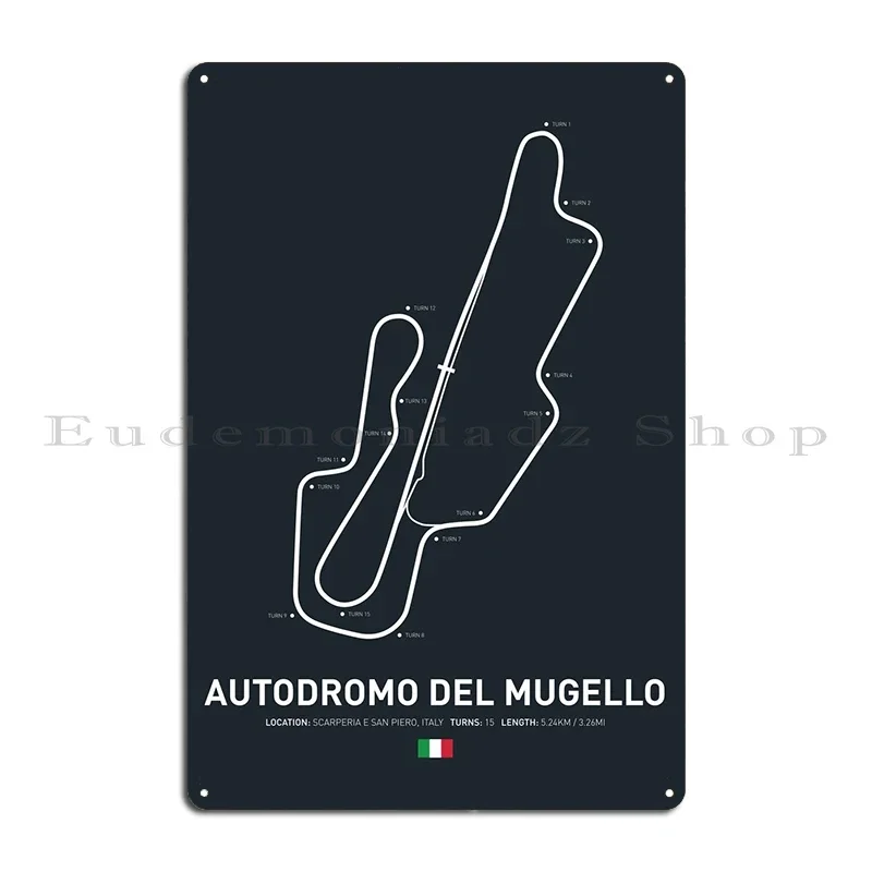 Autodromo Del Mugello металлическая табличка бар таблички дизайн бара клуб жестяная