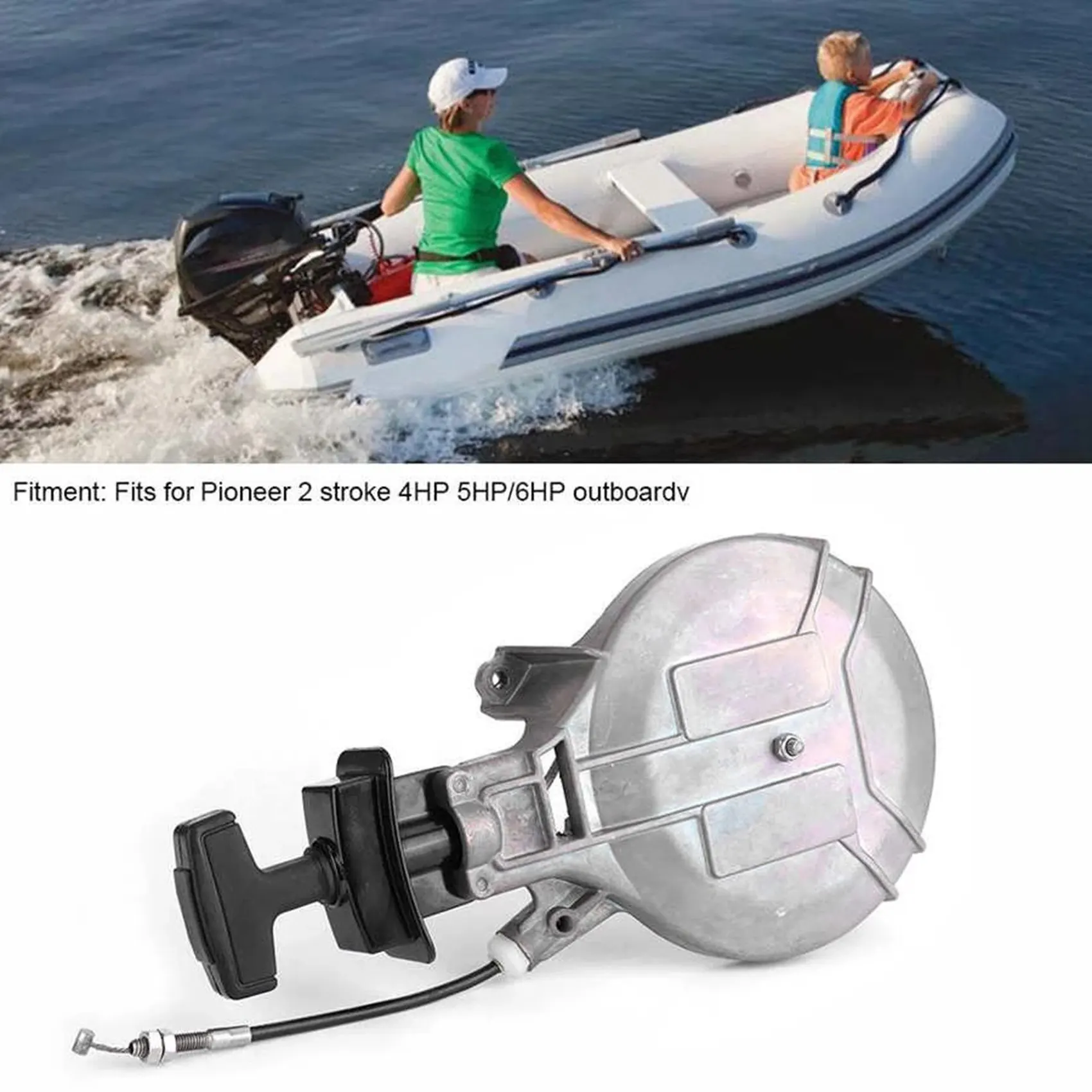 Подвесной стартер в сборе для Yamaha Pioneer 2-тактный 4HP/5HP/6HP 6E4-15710