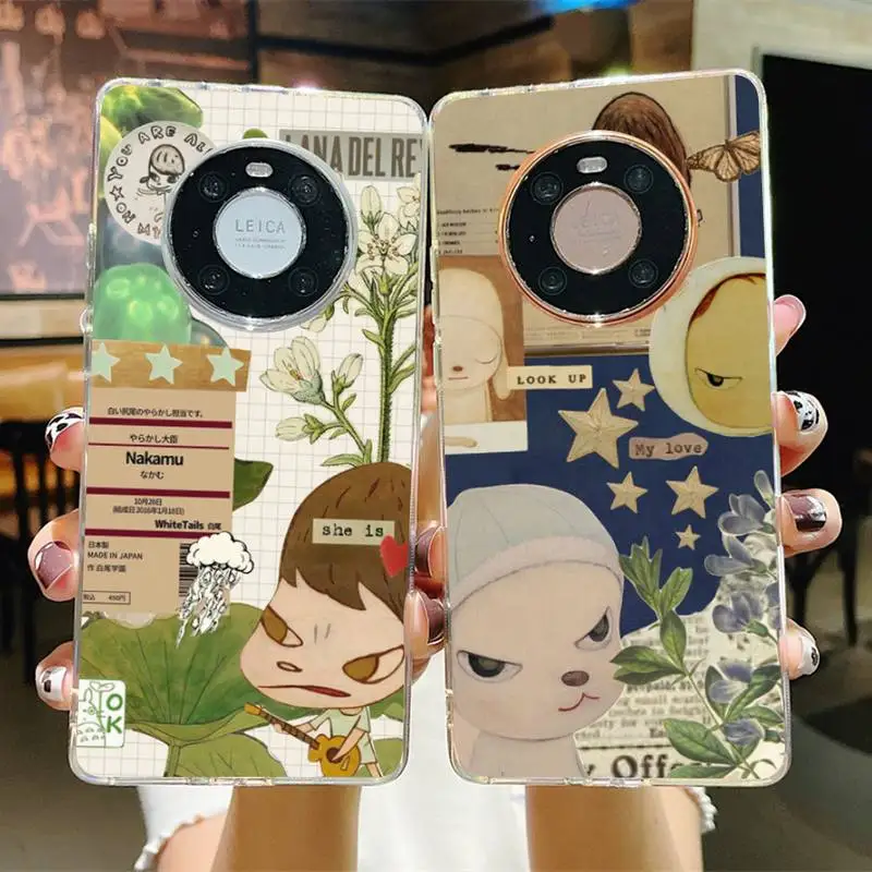 

Yoshitomo Nara Phone Case for Samsung S21 A10 for Redmi Note 7 9 for Huawei P30Pro Honor 8X 10i cover