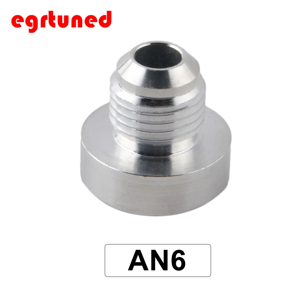 

Top Quality Aluminum AN6-AN Straight Male Weld Fitting Adapter Weld Bung Nitrous Hose Fitting Silver JT1506