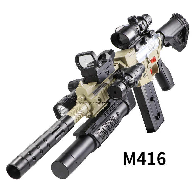 

Электрический пистолет M416, автоматическая Штурмовая винтовка с USB-зарядкой, игрушечный пистолет AK47, оборудование для курицы, уличная игрушк...