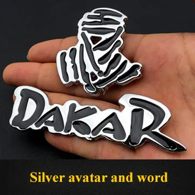 3D металлические наклейки для автомобиля, Стайлинг автомобиля, Dakar Rally, внедорожник, эмблема, значок, мотоциклетные наклейки для Jeep Wrangler Grand Cherokee PHEV