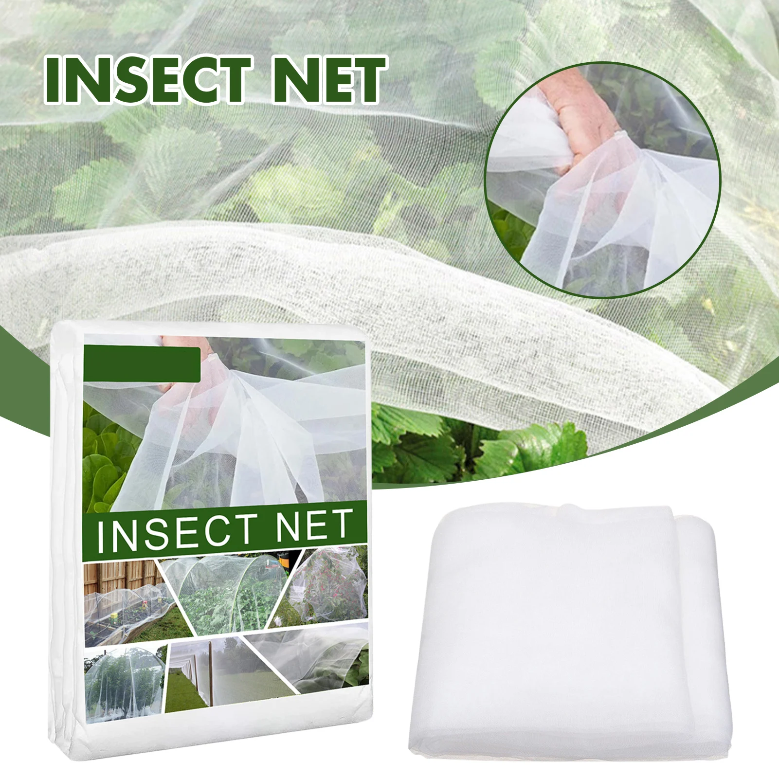 

Insect Netting Garden Netting Greenhouse Protective Net Trellis NetBird Barrier Against Birds Bug for Fruits Plant Flower Crops