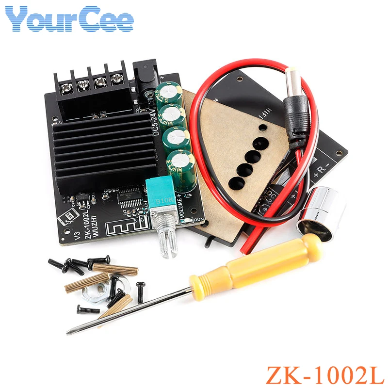 ZK-1002L Mini Ble 5,0 100WX2 Wifi Беспроводная стерео аудио мощность, цифровой усилитель, Плата усилителя, модуль ZK-1002 100 Вт + 100 Вт