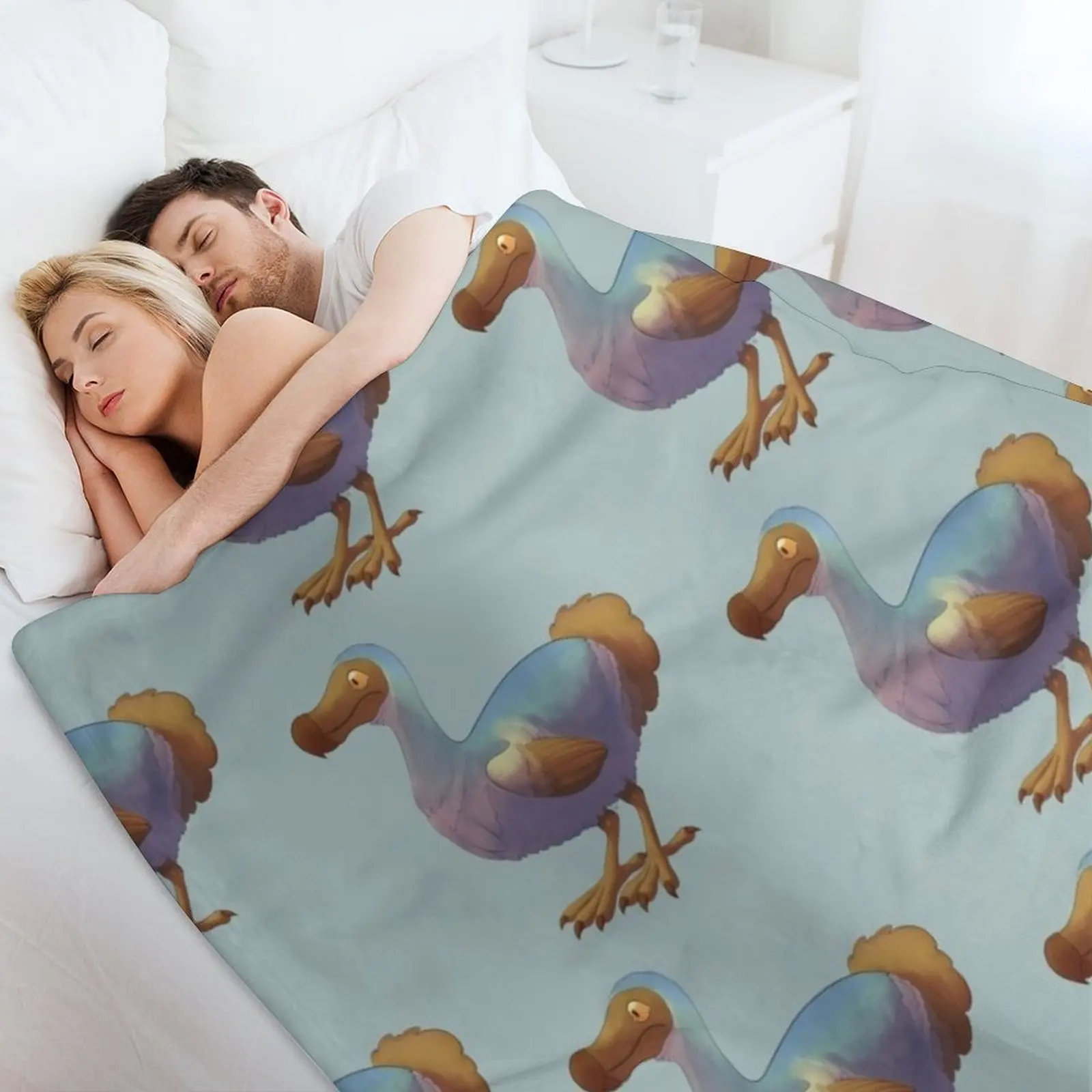Одеяло с птицей Dodo для путешествий на зиму одеяла дивана Хэллоуин