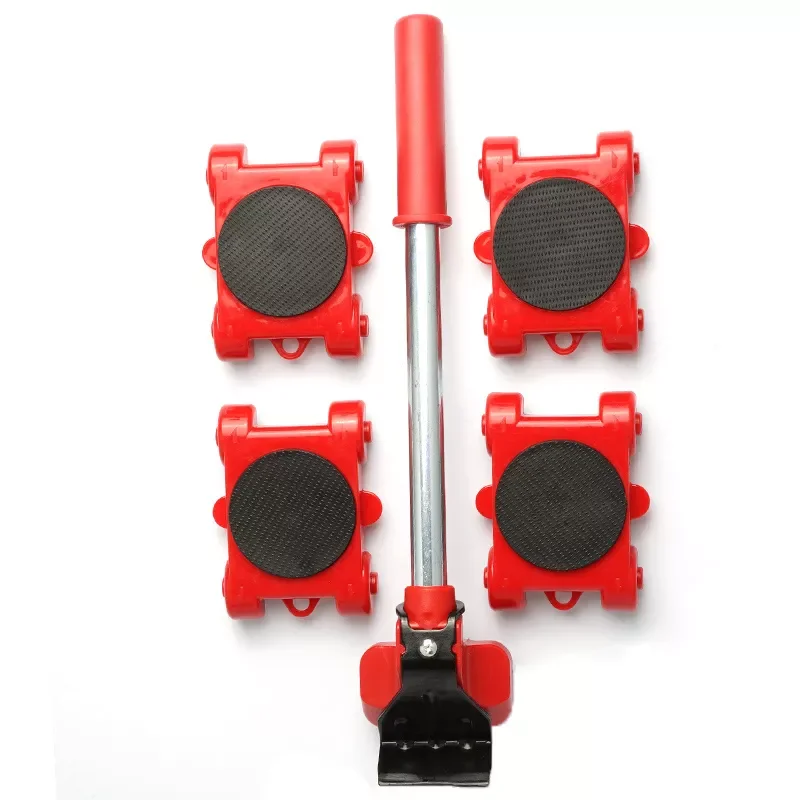 

2023 Dropshipping Furniture Mover Set Furniture Mover Tool Transport Lifter Heavy Stuffs Moving Wheel Roller Bar Hand Tools 5 Pc