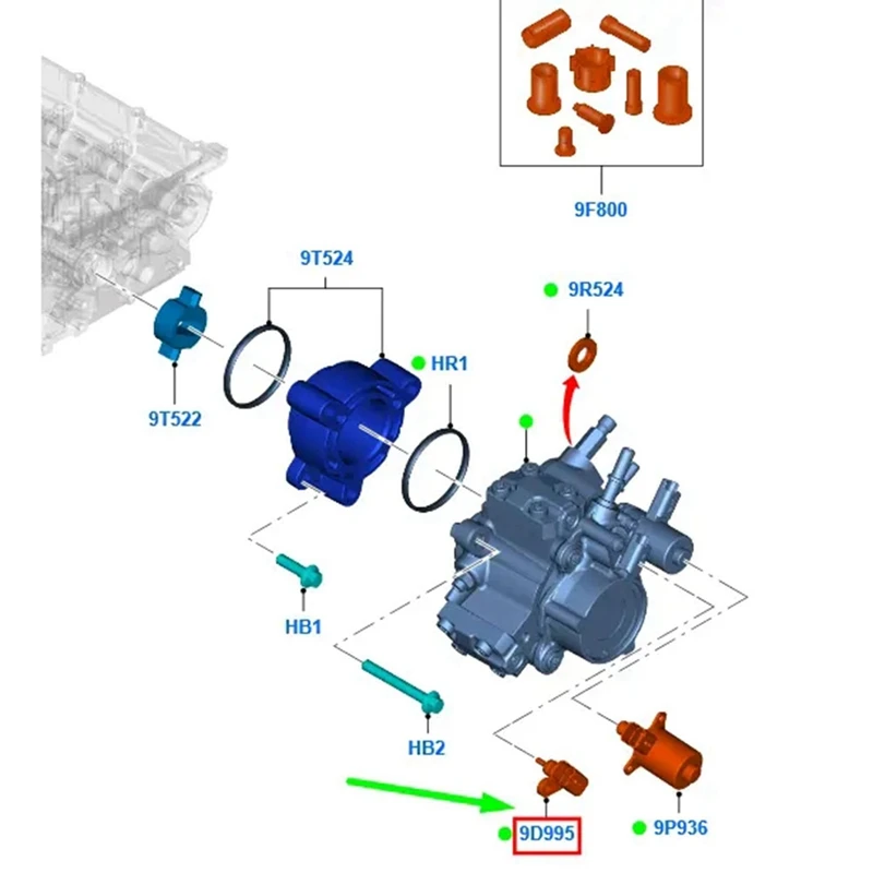 1 шт. BK2Q-9D995-AA BK2Q9D995AA 1793886 Датчик температуры топлива черный ABS для Ford Transit Tourneo V362 Ranger