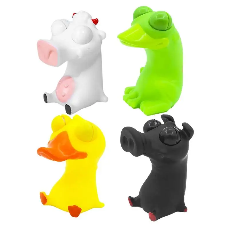 

Out Eyes Squeeze Toy Ping Toys Squeezy Animals Stress Reduction Squishy Toys Vent Stress Black Pig Toy For Keychain