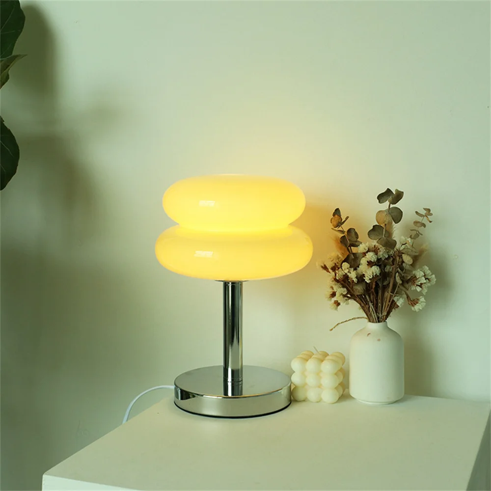 

Desk Lamps Height 28cm Makaron Table Lamp Soft Light 12w Table Lamp Atmosphere Net Red Light Girl Heart Bedroom Bedside