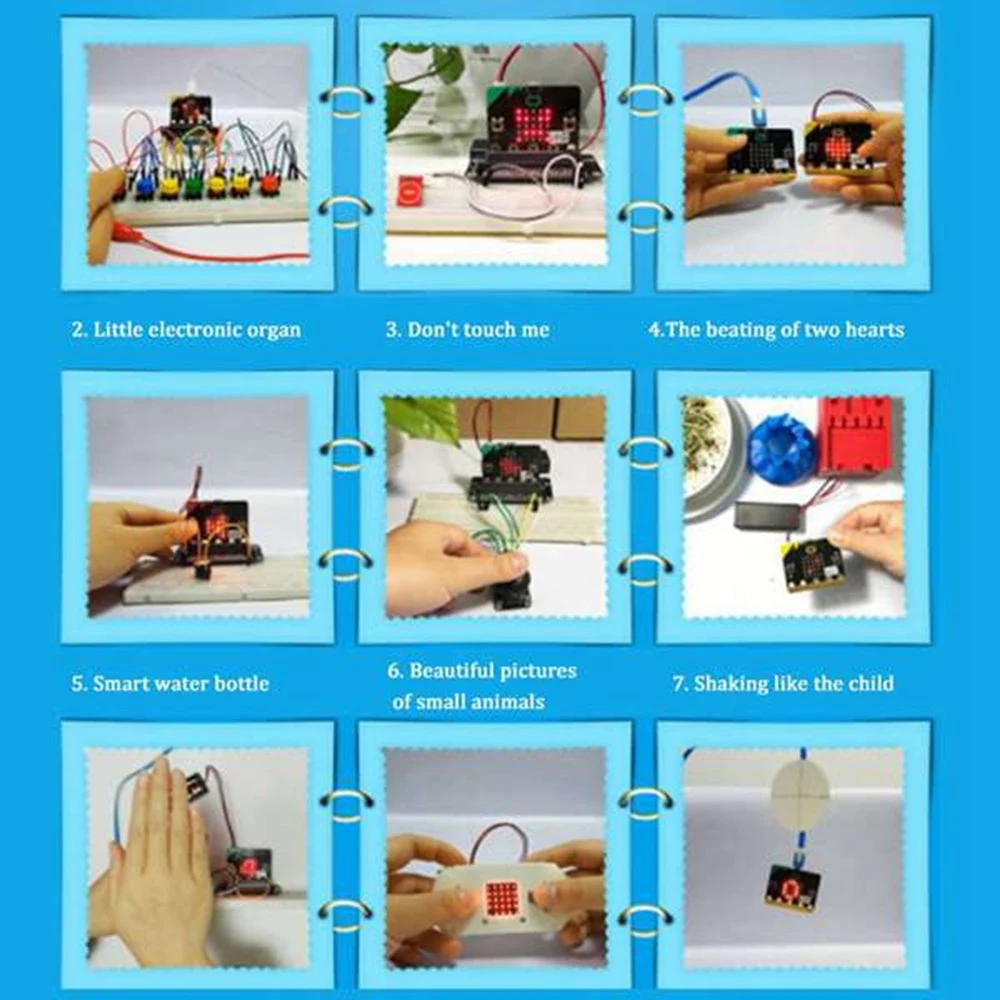 Фото Новый! !BBC Microbit Go Start Kit с платой расширения Microbit BBC IO V2.0 DIY проекты программируемая обучающая макетная плата №3