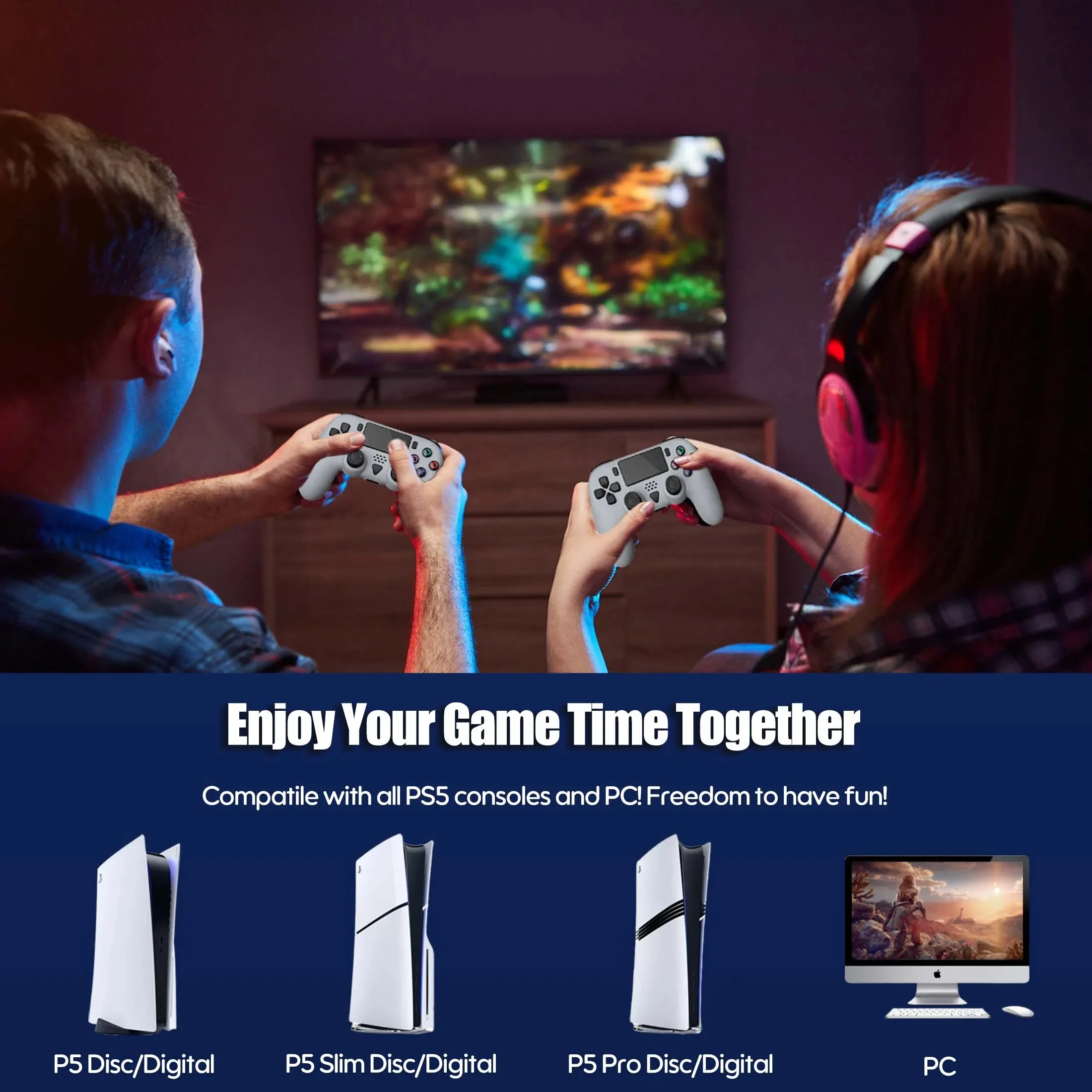 Контроллер Playstation 5 Bluetooth-геймпад для PS5 консоль mando с функцией программирования