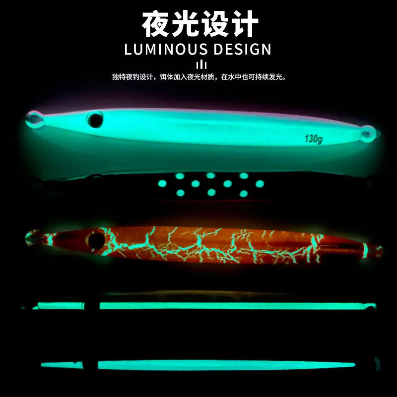 Японская медленно движущаяся приманка с железными пластинами тянущаяся