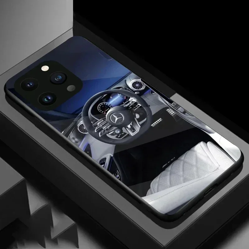 Чехол для телефона Mercedes Benz с логотипом автомобиля на руль iPhone 15 Pro Max 14 Plus 13 12 Mini 11 16