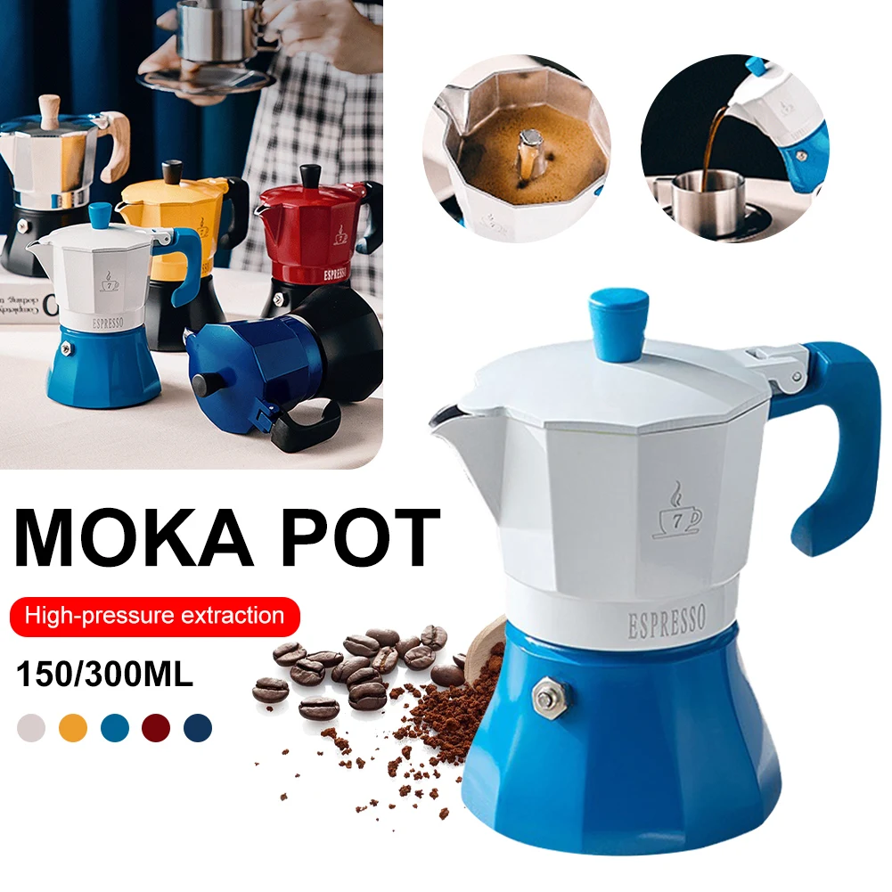 

Кофейник Moka, 150/300 мл, стандартная кофеварка, плита, Итальянская Кофеварка, кофе-машина, кухонная кофеварка