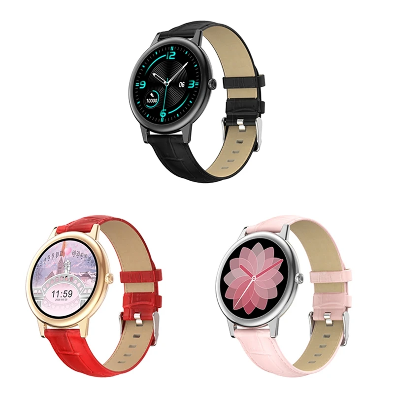 

MOOL E10 Ultra Thin Smart Watch Women Full Contact Screen Bluetooth Sports Tracker Fitness Watch Smartwatch