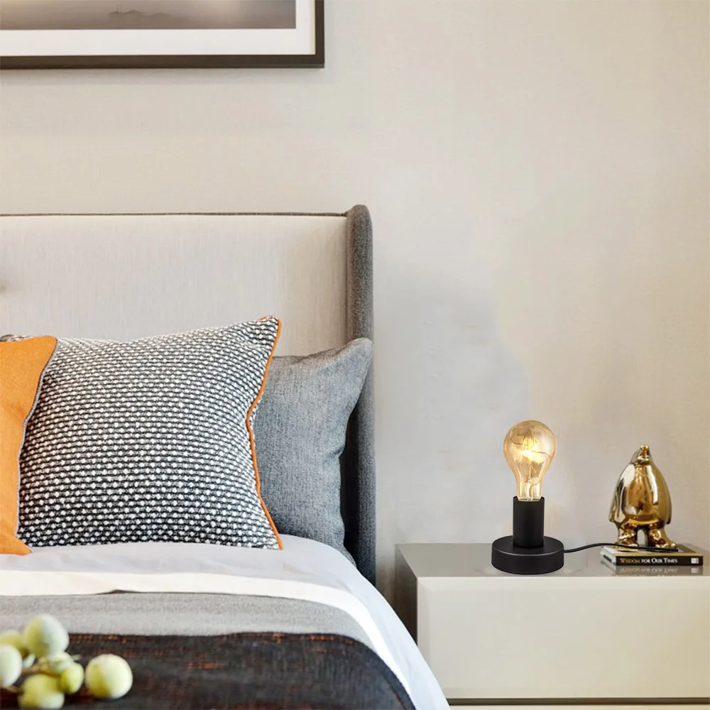 Современная хромированная настольная лампа в стиле лофт ретро E27 декоративное