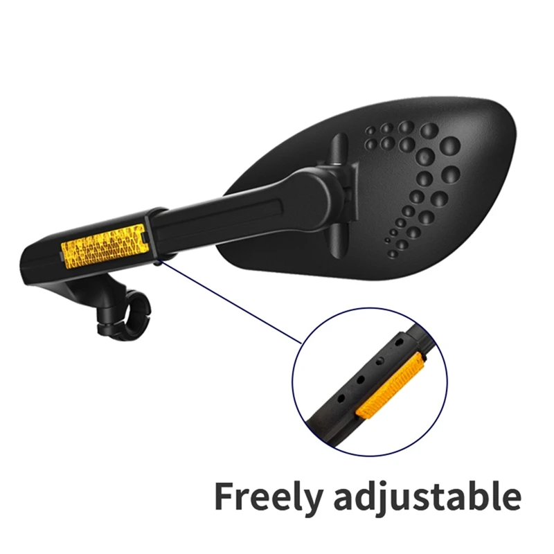 Зеркало заднего вида Bicyle плоское широкоугольное регулируемое для