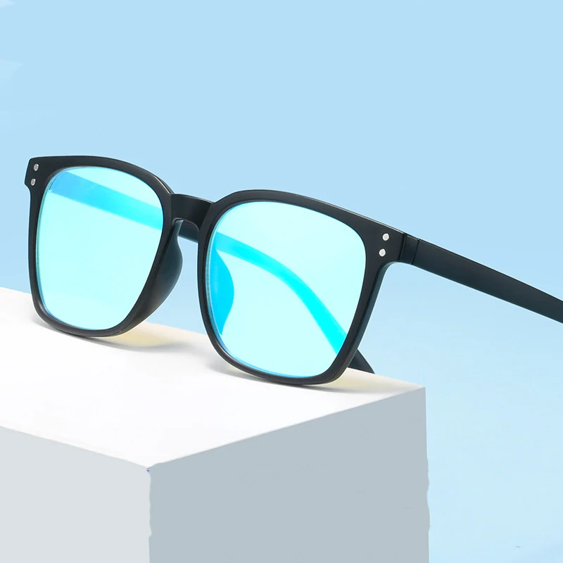 Очки мужские с защитой UV400 корректирующие слепота красные зеленые TR90 для улицы