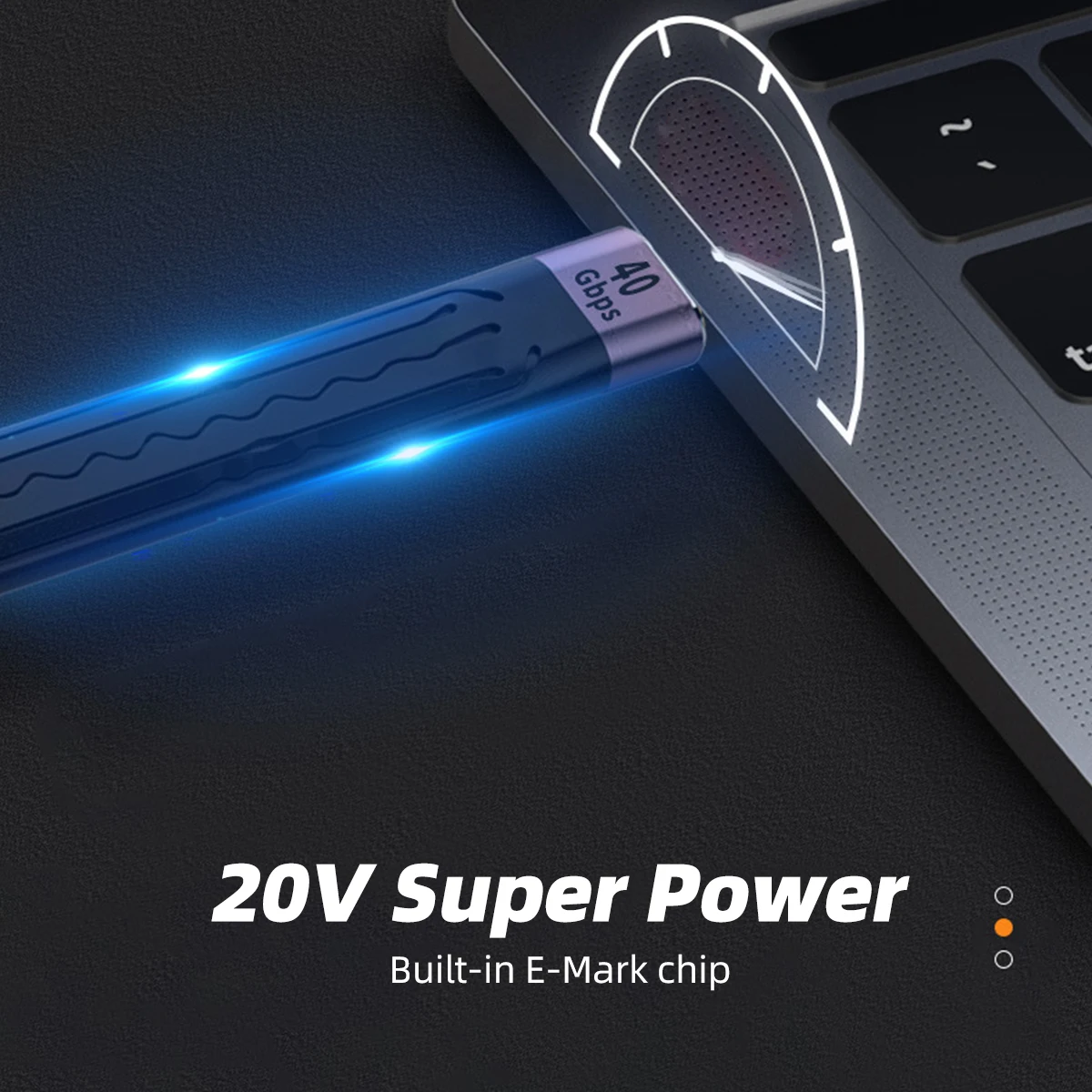 Кабель для передачи данных PD 100 Вт 5A USB 4 0 Gen3 кабель быстрой зарядки C на Type Thunderbolt 3 4K