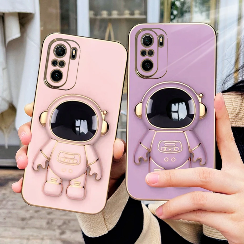 

Astronaut Holder Case For Xiaomi Redmi Note 10 9 11S 10S 9S Poco X3 NFC F3 Mi 11T 11i 11 Ultra 10T Lite 12X 12 12S Pro TPU Cover