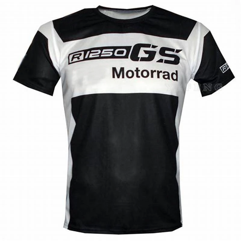 

2022 R1250GS черная мотоциклетная Приключения локомотивная езда быстросохнущая с коротким рукавом для BMW Motorrad Motocross Летняя мужская футболка