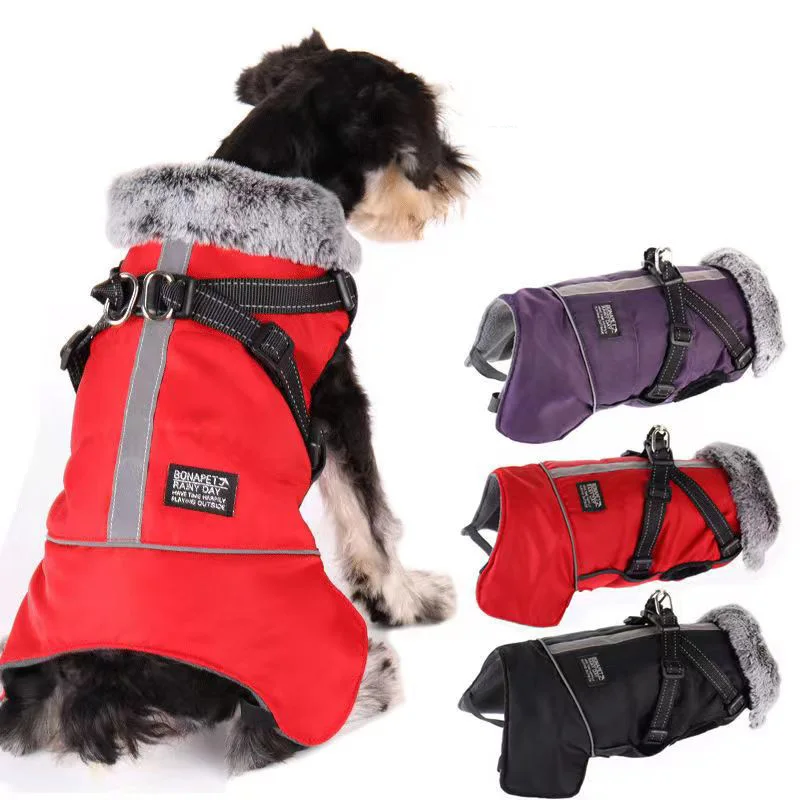 

Dog Clothes Winter Puppy Pet Dog Coat Jacket For Small Medium Dogs Thicken Warm Chihuahua Yorkies Hoodie Pets Clothing