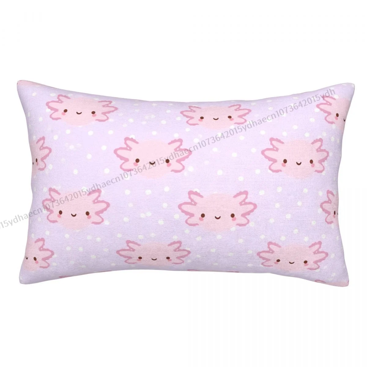 Kawaii Ccute розовые Axolotl рисунок Cojines наволочка Подушка, домашний диван стул Печать Декоративные подушки наволочки