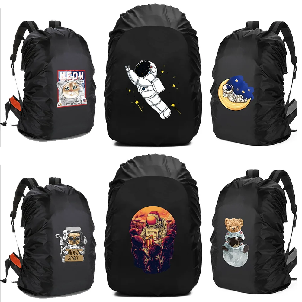 

Travel Backpack Rain Cover Outdoor Hiking Climbing Bag Case Waterproof Rain Cover for Backpack 20L-70L Astronaut Sreies Print