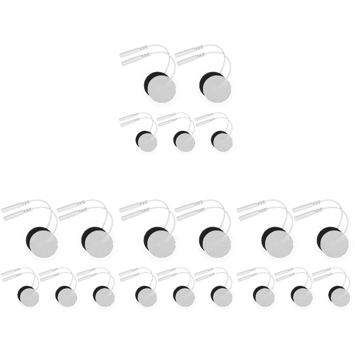 

40 шт., круглые силиконовые массажные подкладки из нетканого гидрогеля