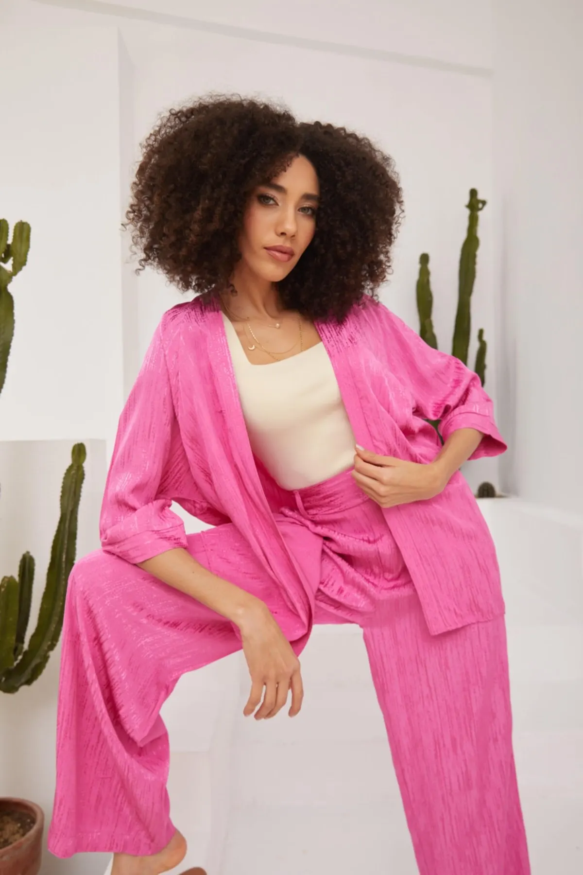

Women's Kimono Patterned Patterned Kimono Fashion Bathrobe For Ladies