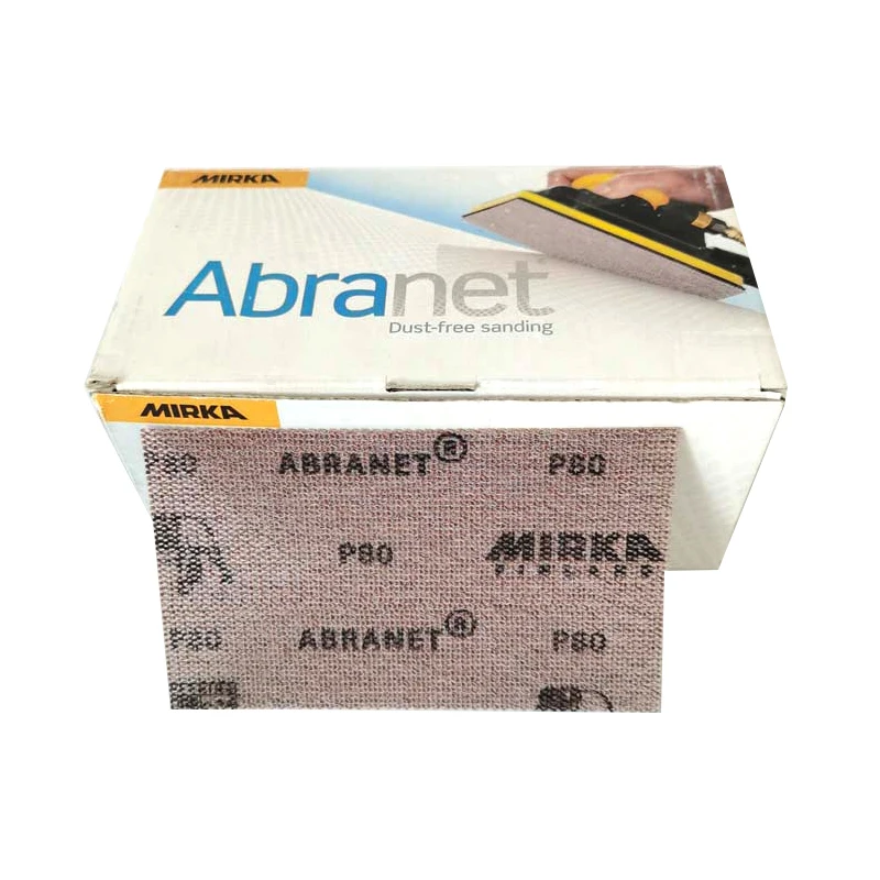 

Abrasive tools Mirka 80x133mm Grinding Card Mesh Sandpaper For Polishing Automotive Sanding Beauty Self-adhesive Anti-clogging
